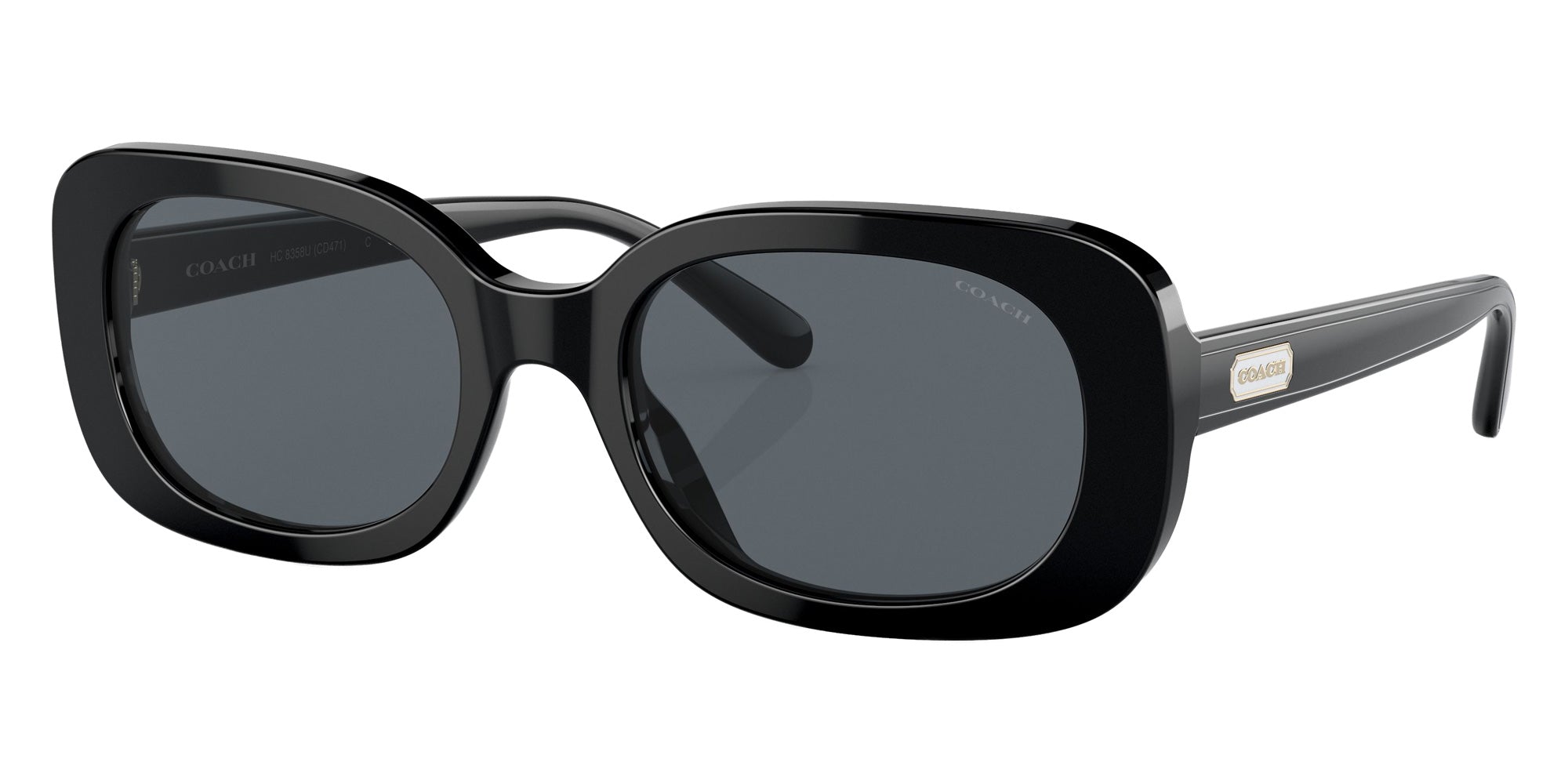 Coach HC8358U CD471 500280 54 - Black / Dark Blue Solid #id:hc8358u500280_s:100105