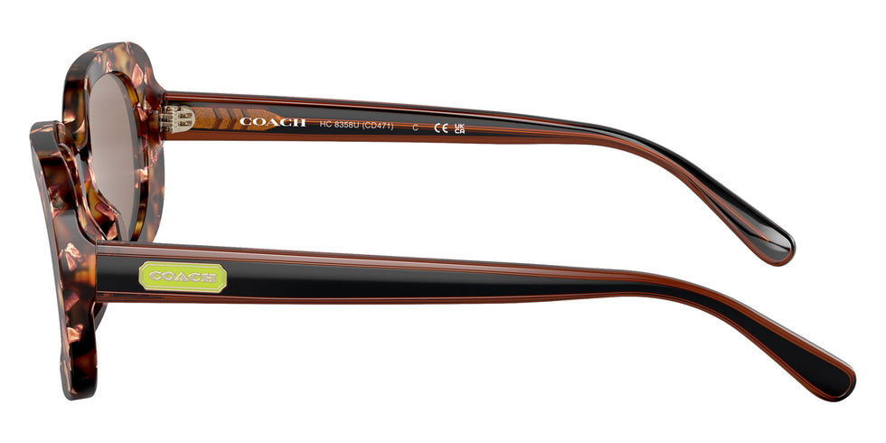 Coach HC8358U CD471 571173 54 - Pearlescent Amber Tortoise / Brown Solid #id:hc8358u571173_s:100110