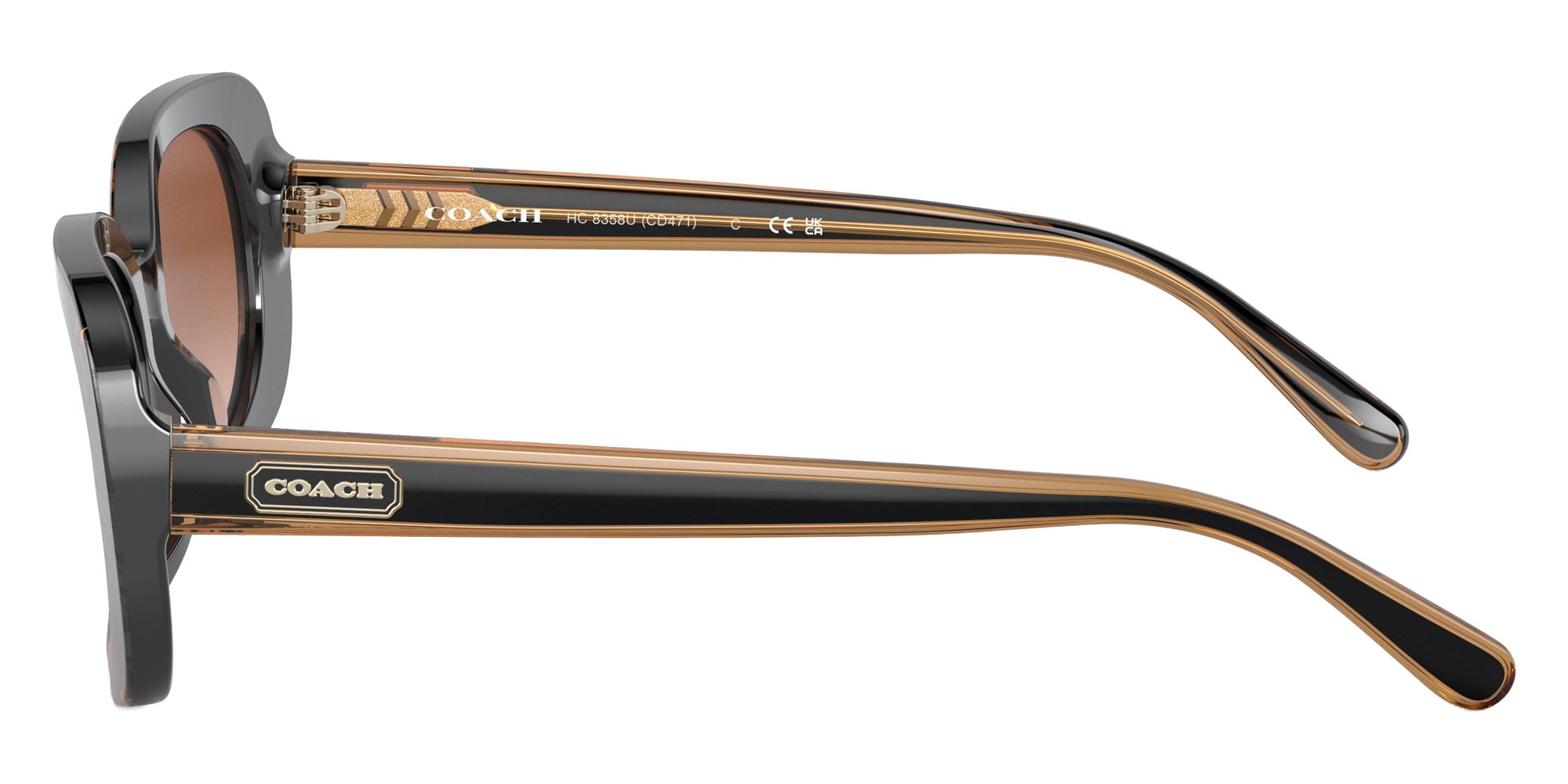 Coach HC8358U CD471 572413 54 - Pearlized Tortoise / Brown Gradient #id:hc8358u572413_s:102110