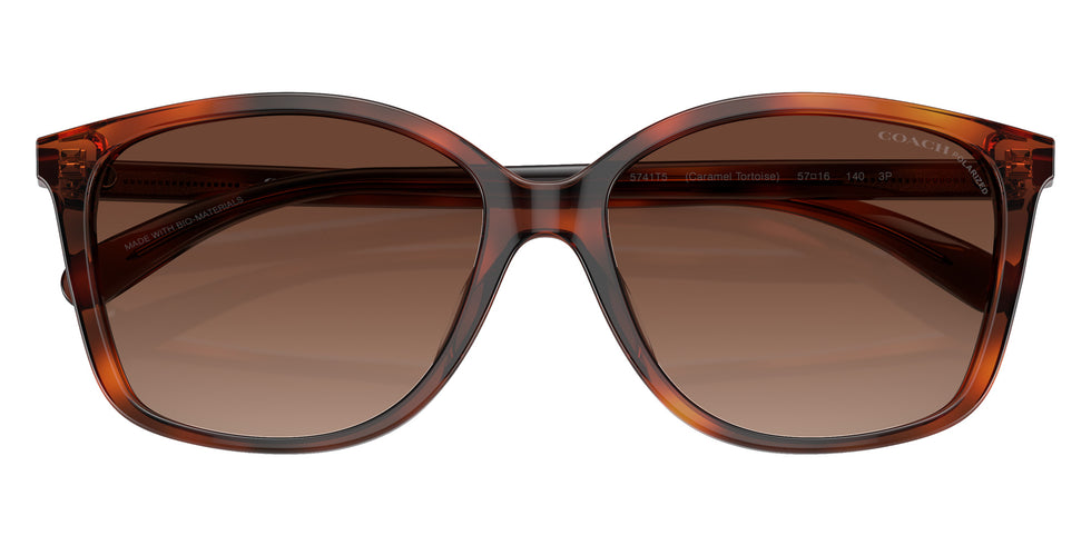 Coach HC8361U CH558 5741T5 57 - Caramel Tortoise / Brown Gradient Polarized #id:hc8361u5741t5_s:104120