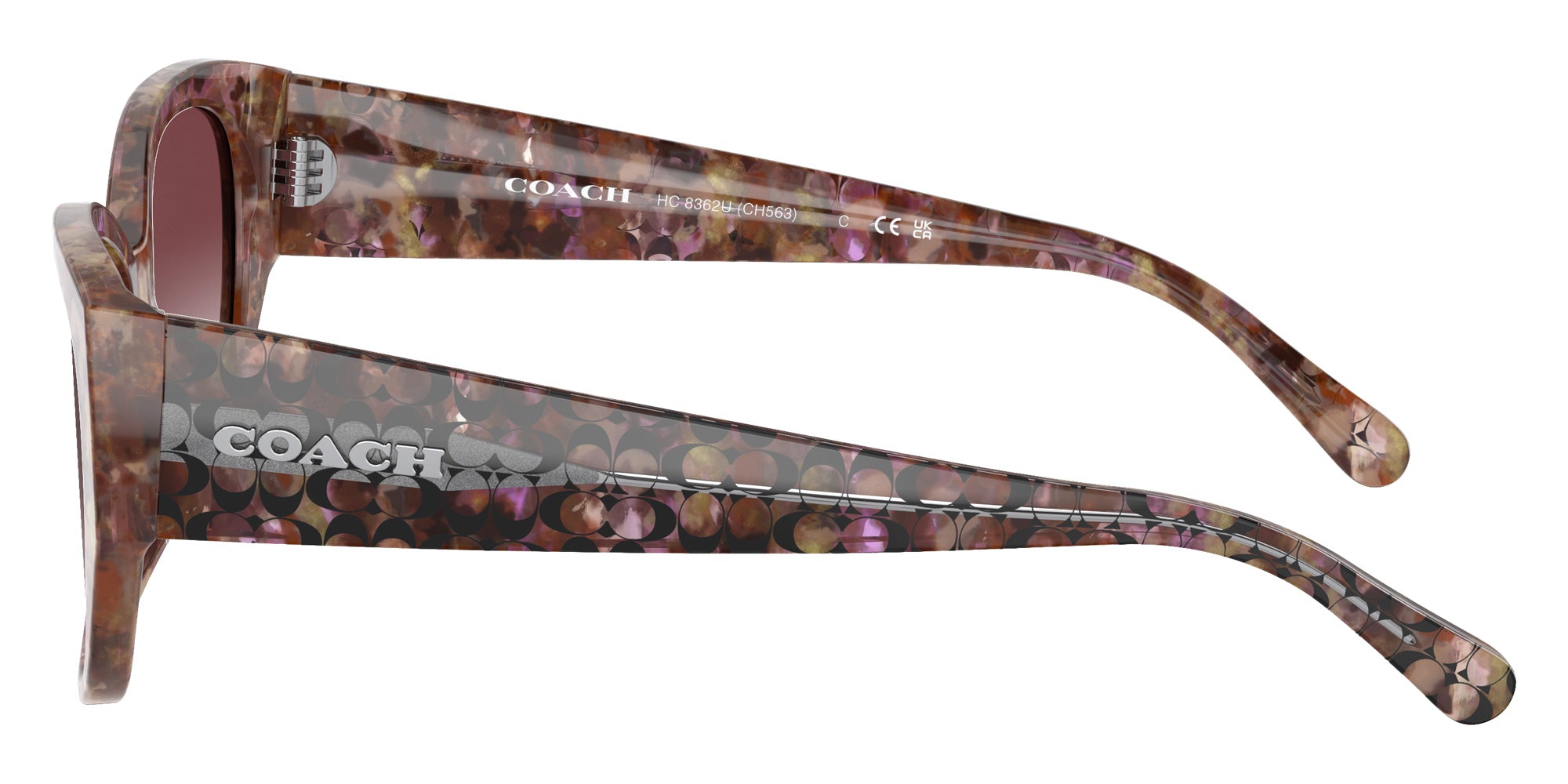 Coach HC8362U CH563 57398H 57 - Petal Tortoise / Purple Clear Gradient #id:hc8362u57398h_s:102110