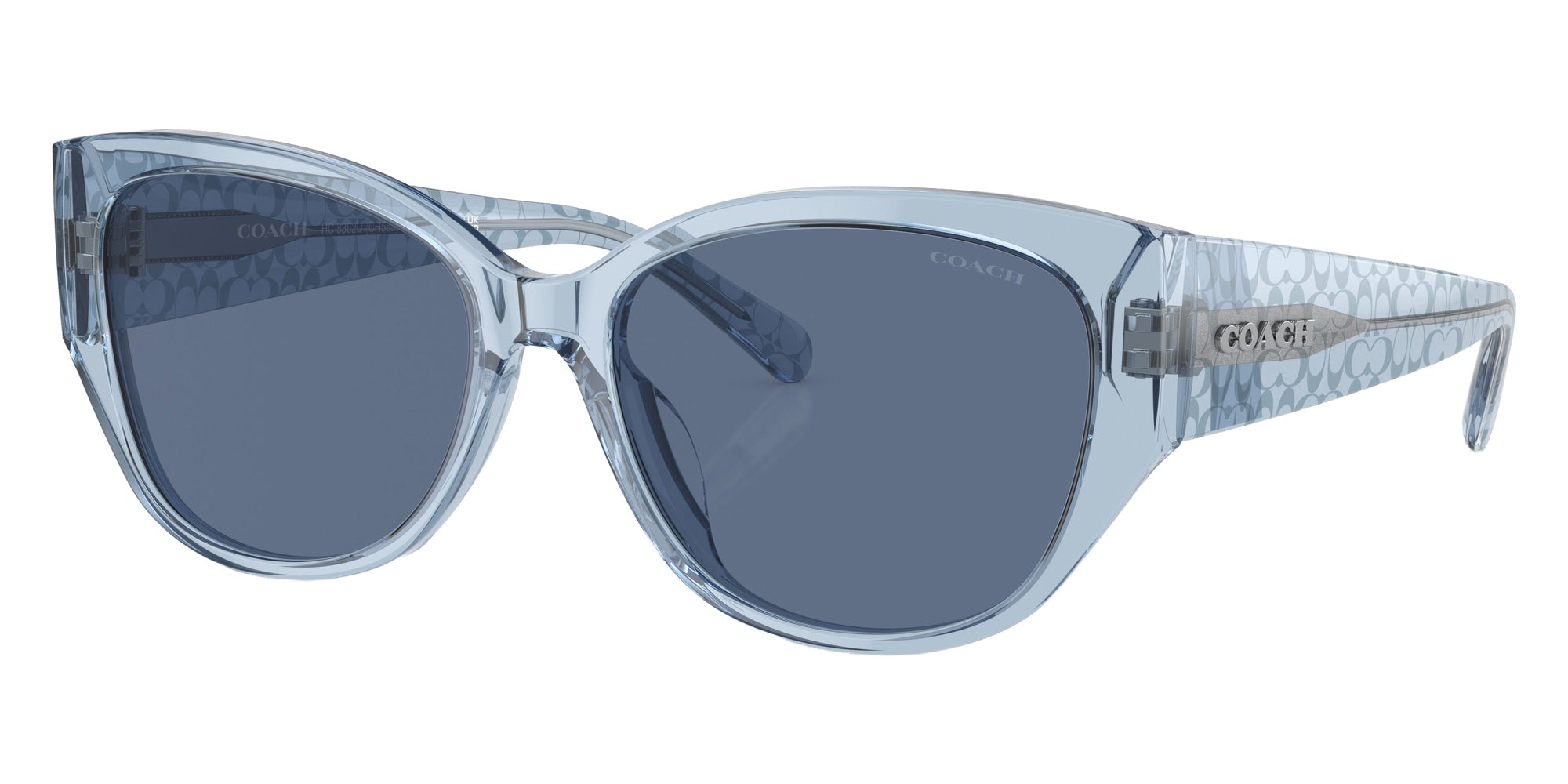 Coach HC8362U CH563 574080 57 - Transparent Blue / Blue Solid #id:hc8362u574080_s:100105