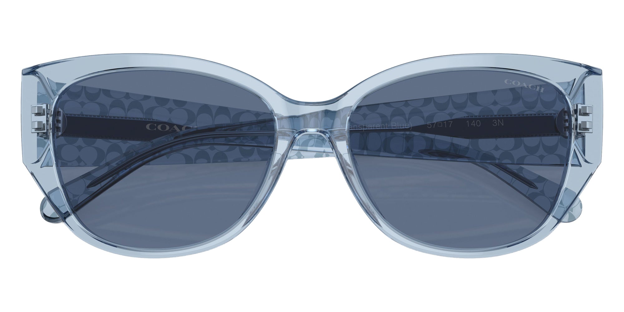 Coach HC8362U CH563 574080 57 - Transparent Blue / Blue Solid #id:hc8362u574080_s:100120