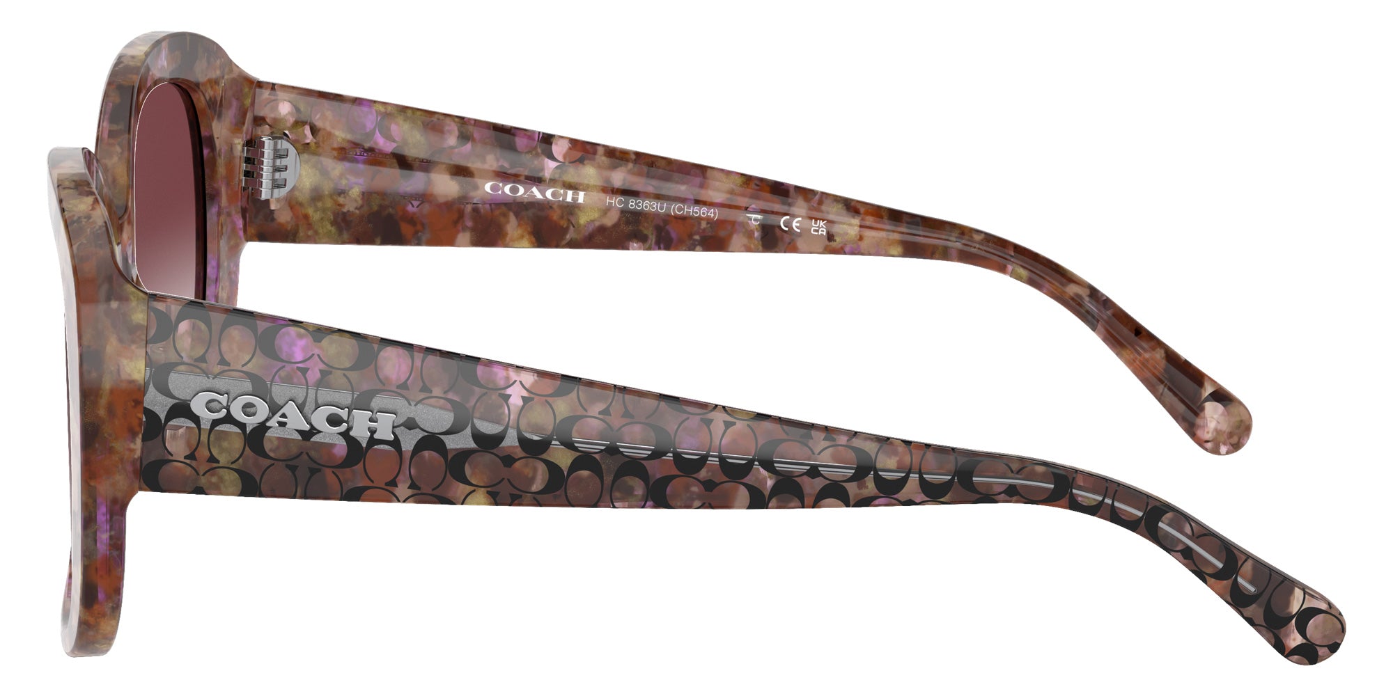 Coach HC8363U CH564 57398H 56 - Petal Tortoise / Purple Clear Gradient #id:hc8363u57398h_s:100110