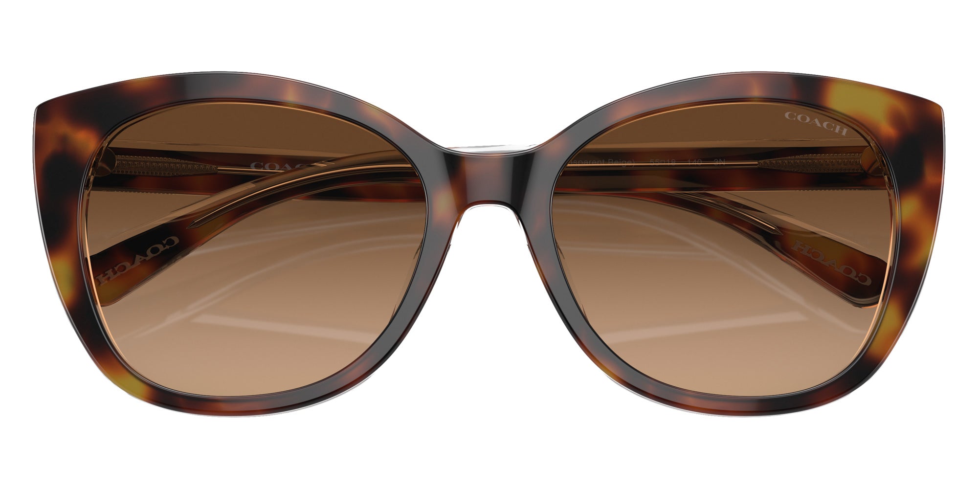 Coach HC8365U CH566 574274 55 - Tortoise/Transparent Beige / Brown Gradient #id:hc8365u574274_s:100120