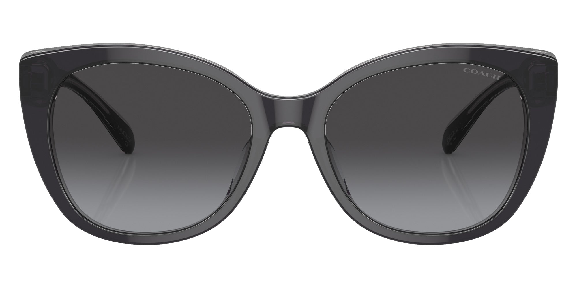 Coach HC8365U CH566 57458G 55 - Black/Transparent Gray / Gray Gradient #id:hc8365u57458g_s:104100