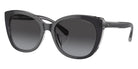 Coach HC8365U CH566 57458G 55 - Black/Transparent Gray / Gray Gradient #id:hc8365u57458g_s:104105