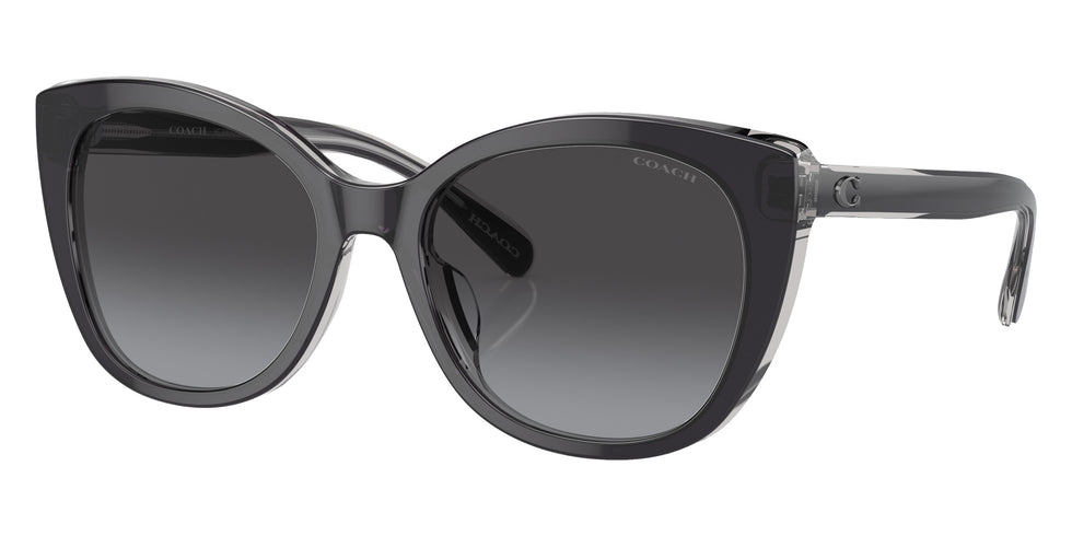 Coach HC8365U CH566 57458G 55 - Black/Transparent Gray / Gray Gradient #id:hc8365u57458g_s:104105