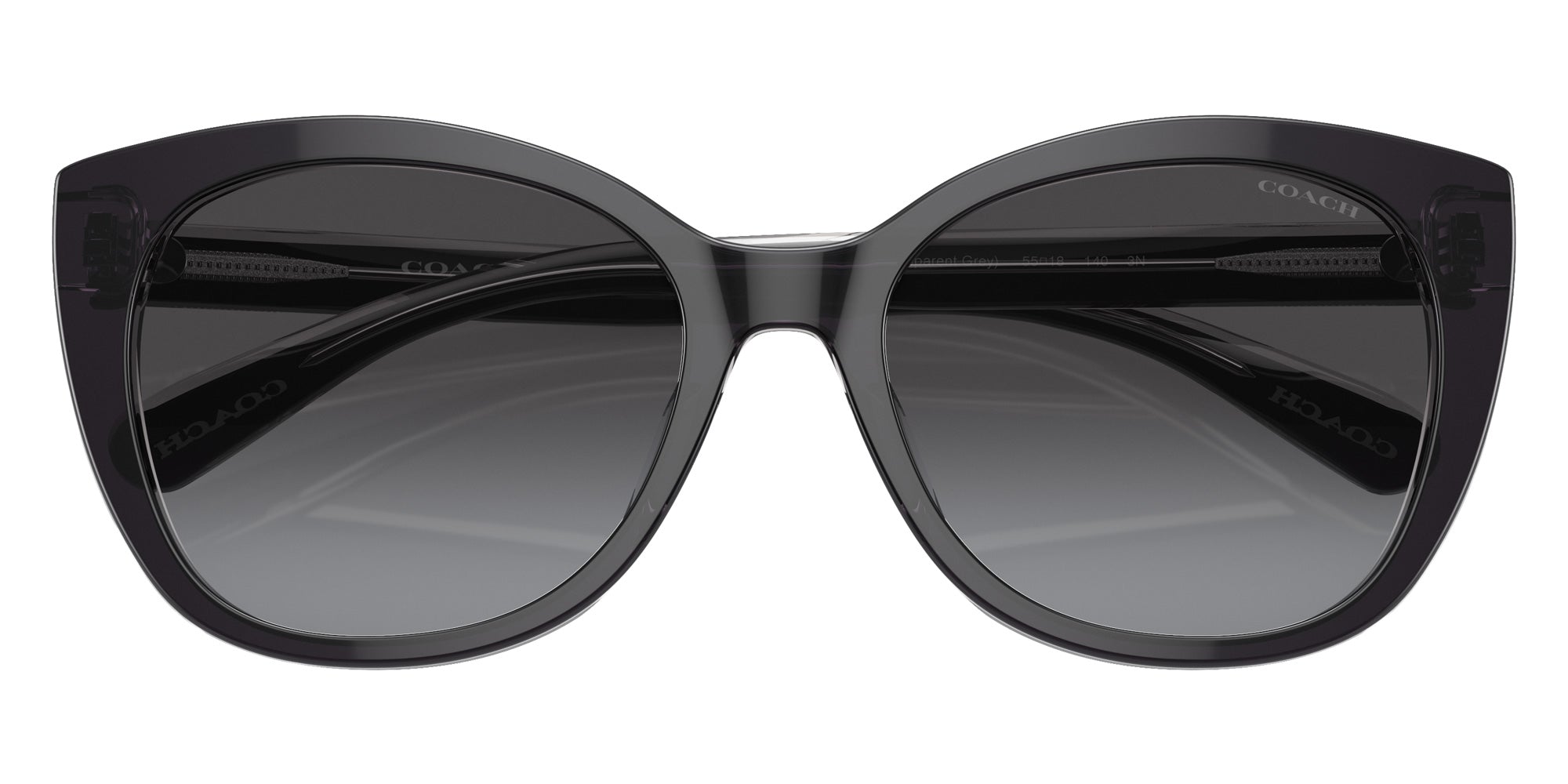 Coach HC8365U CH566 57458G 55 - Black/Transparent Gray / Gray Gradient #id:hc8365u57458g_s:104120