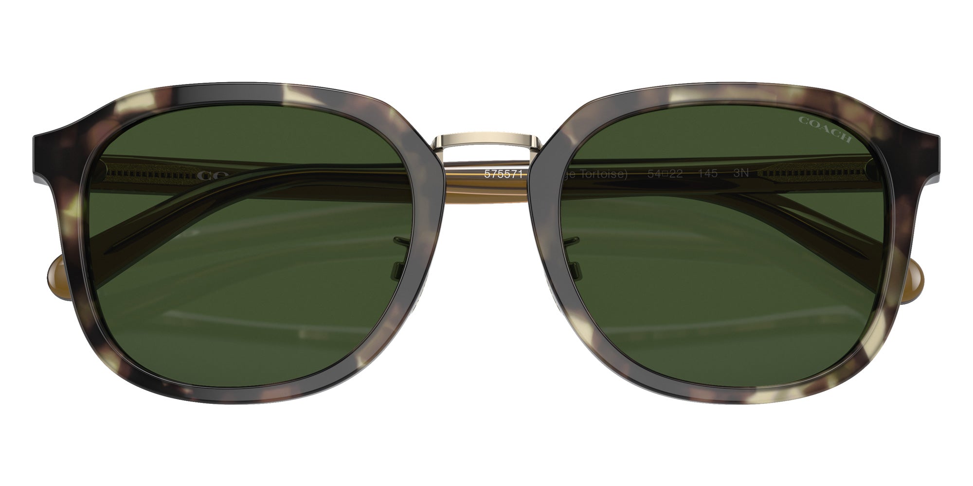 Coach HC8366 CH577 575571 54 - Sage Tortoise / Green Solid #id:hc8366575571_s:102120