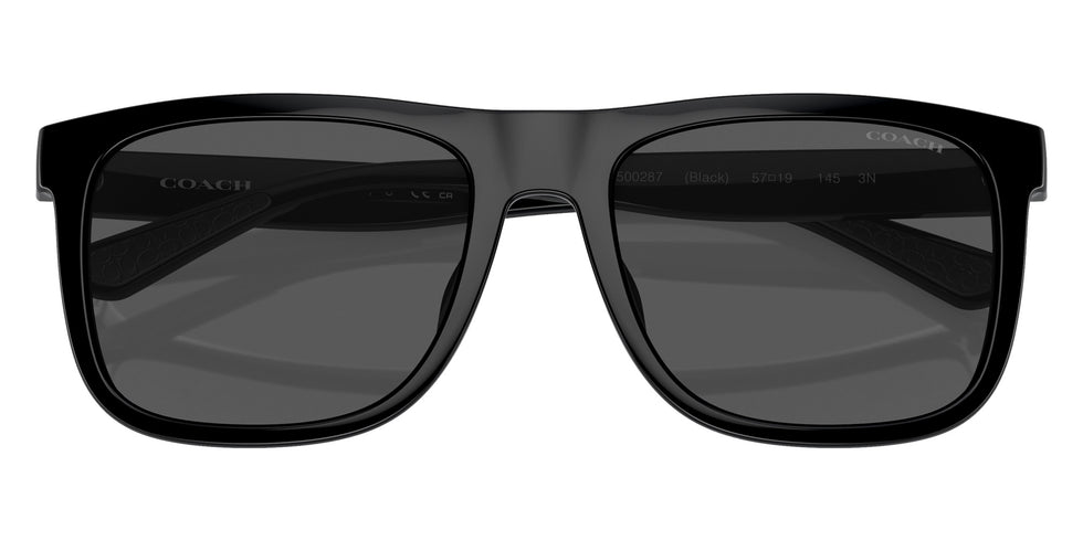 Coach HC8367U CH581 500287 57 - Black / Gray Solid #id:hc8367u500287_s:100120