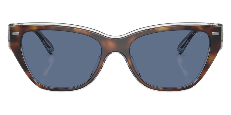 Coach HC8370U CH570 574280 54 - Tortoise/Transparent Beige / Blue Solid #id:hc8370u574280_s:100100