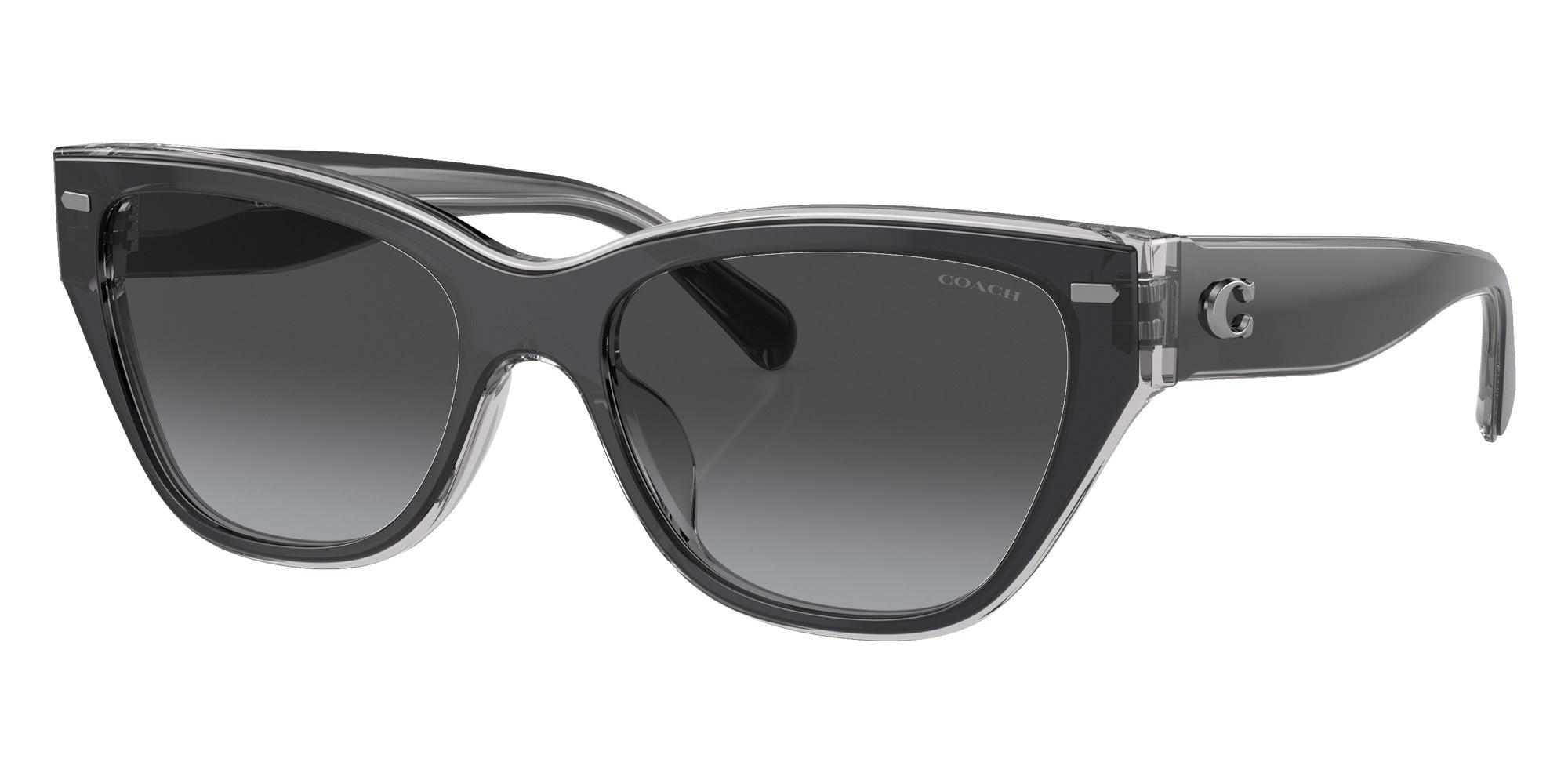Coach HC8370U CH570 57458G 54 - Black/Transparent Gray / Gray Gradient #id:hc8370u57458g_s:102105