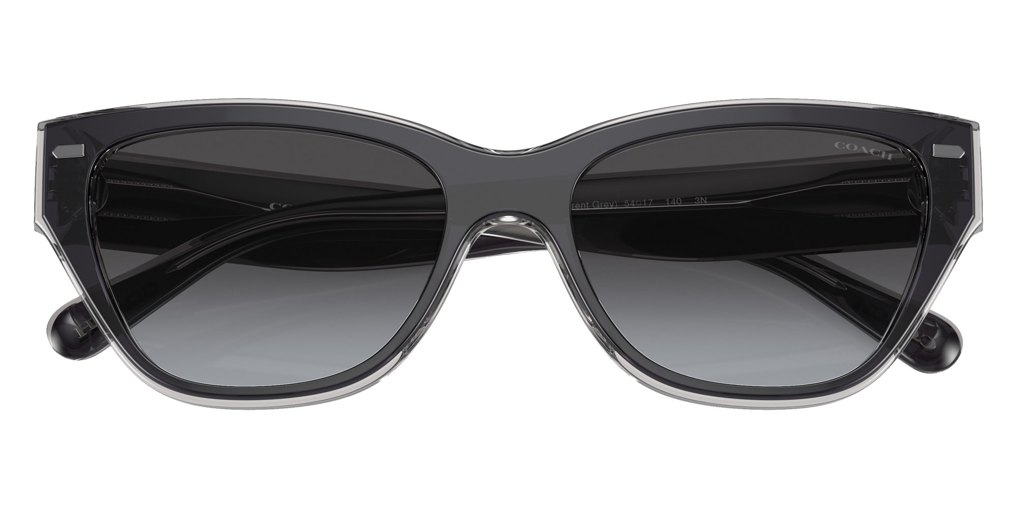 Coach HC8370U CH570 57458G 54 - Black/Transparent Gray / Gray Gradient #id:hc8370u57458g_s:102120