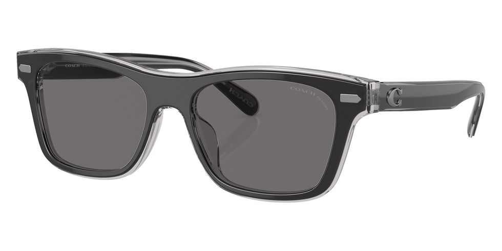 Coach HC8371U CH583 574581 54 - Black/Transparent Gray / Gray Polarized #id:hc8371u574581_s:100105