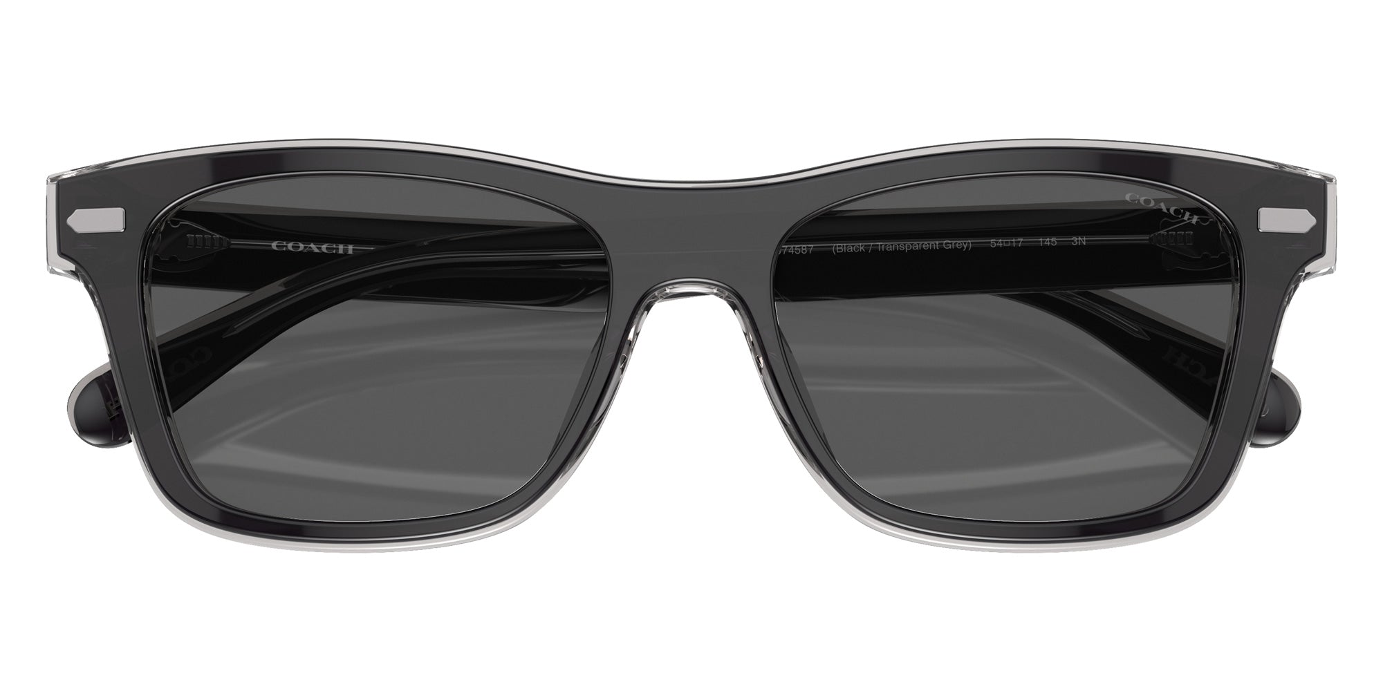 Coach HC8371U CH583 574587 54 - Black/Transparent Gray #id:hc8371u574587_s:100100