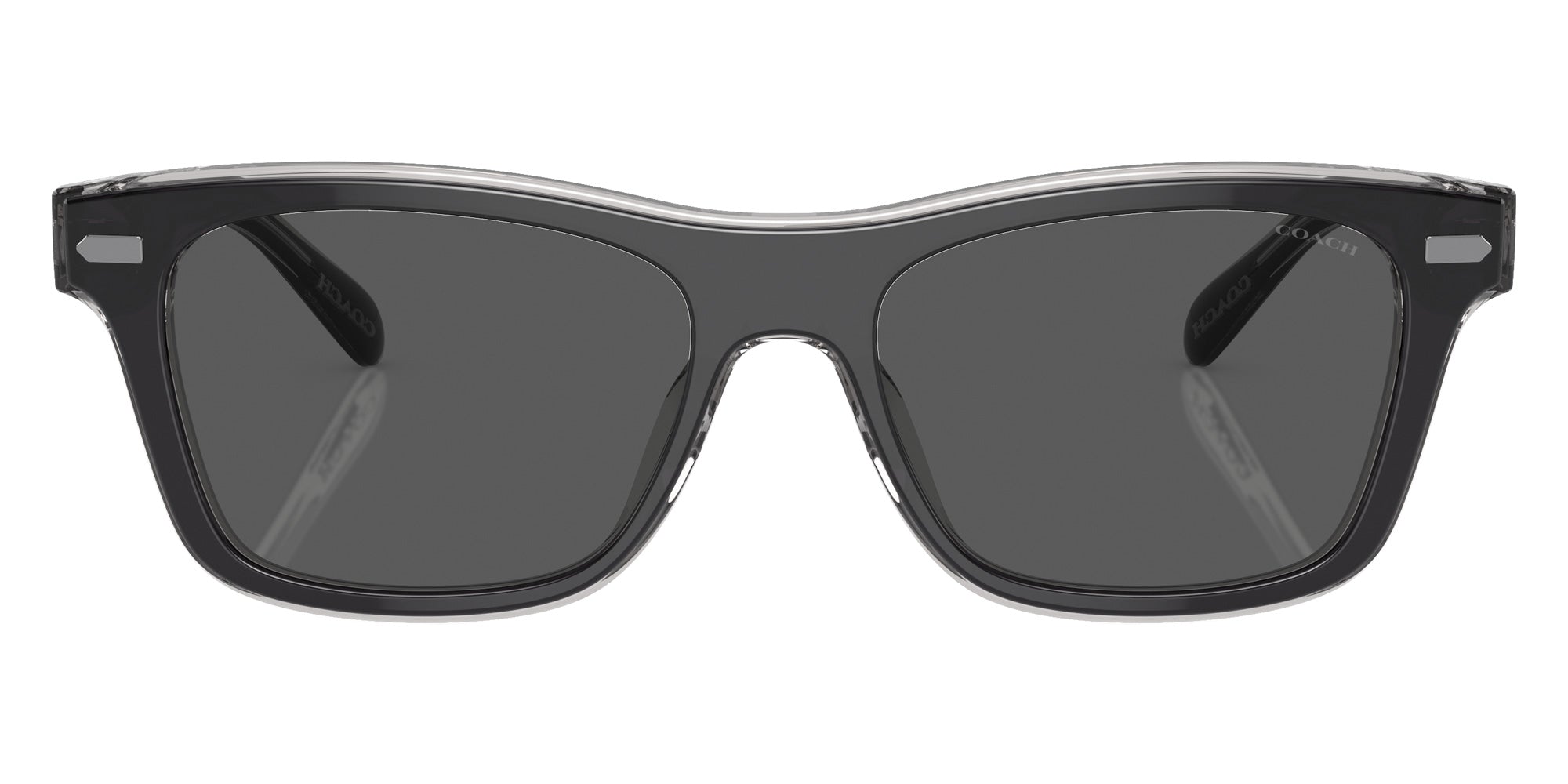 Coach HC8371U CH583 574587 54 - Black/Transparent Gray #id:hc8371u574587_s:100120