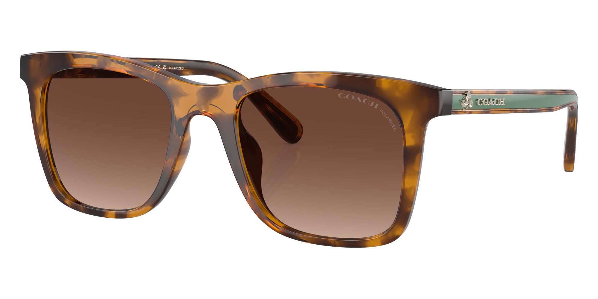 Coach HC8374F CK463 5120T5 54 - Dark Tortoise / Brown Gradient Polarized #id:hc8374f5120t5_s:102105