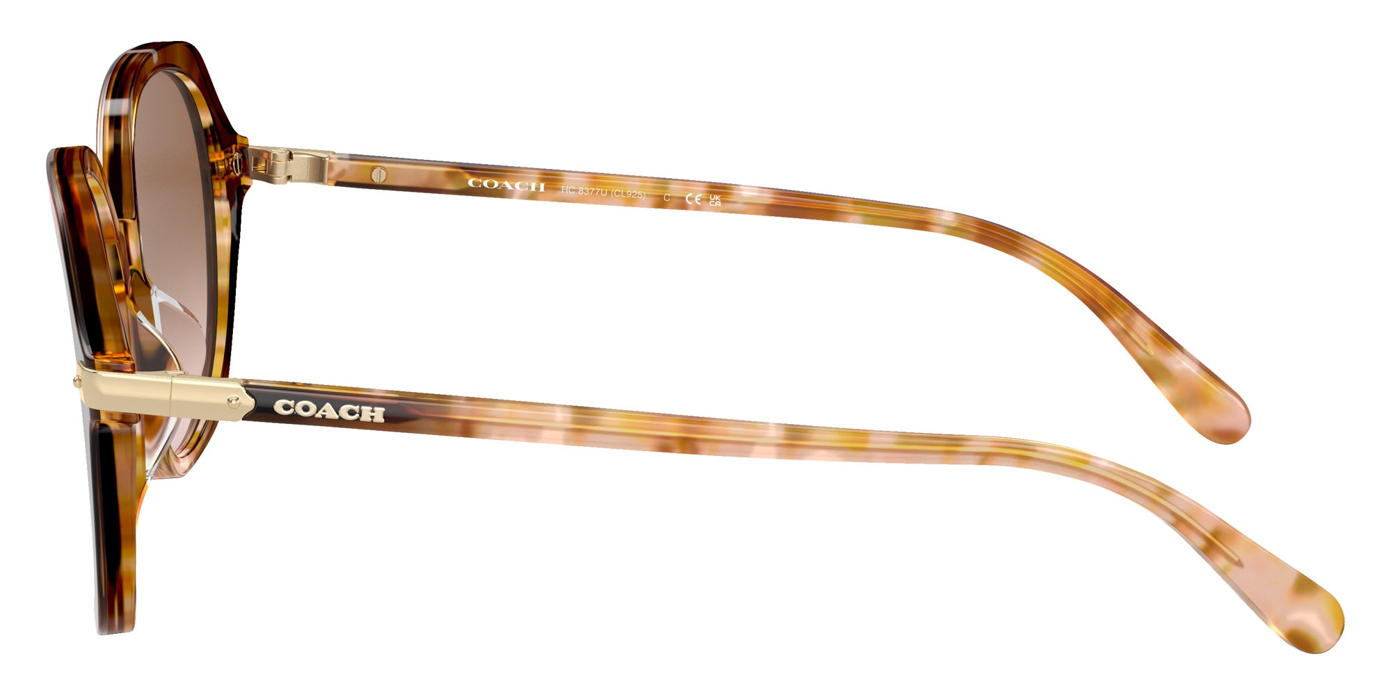 Coach HC8377U CL925 57753C 55 - Caramel Snow Tortoise Gradient / Brown Pink Gradient #id:hc8377u57753c_s:106110