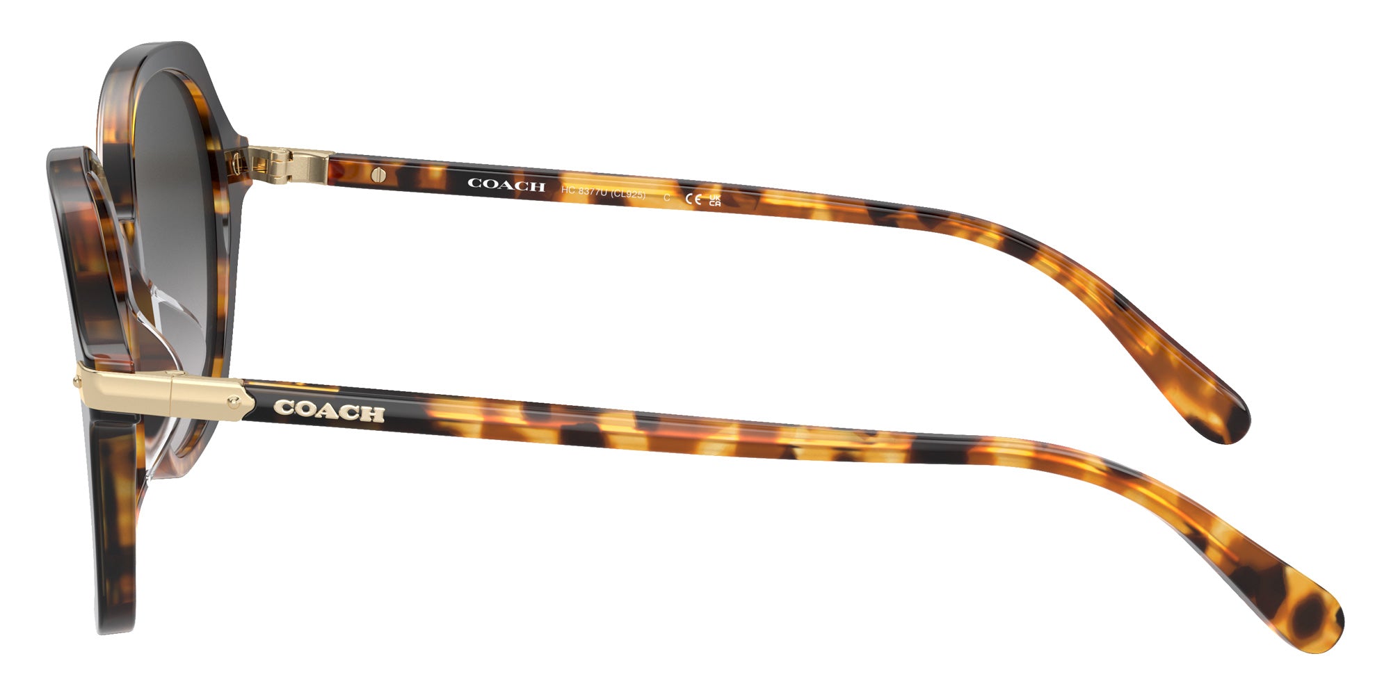 Coach HC8377U CL925 577613 55 - Honey Tortoise Black Gradient / Gray Gradient #id:hc8377u577613_s:108110