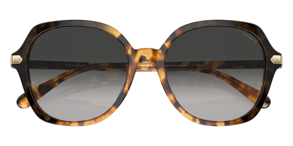 Coach HC8377U CL925 577613 55 - Honey Tortoise Black Gradient / Gray Gradient #id:hc8377u577613_s:108120
