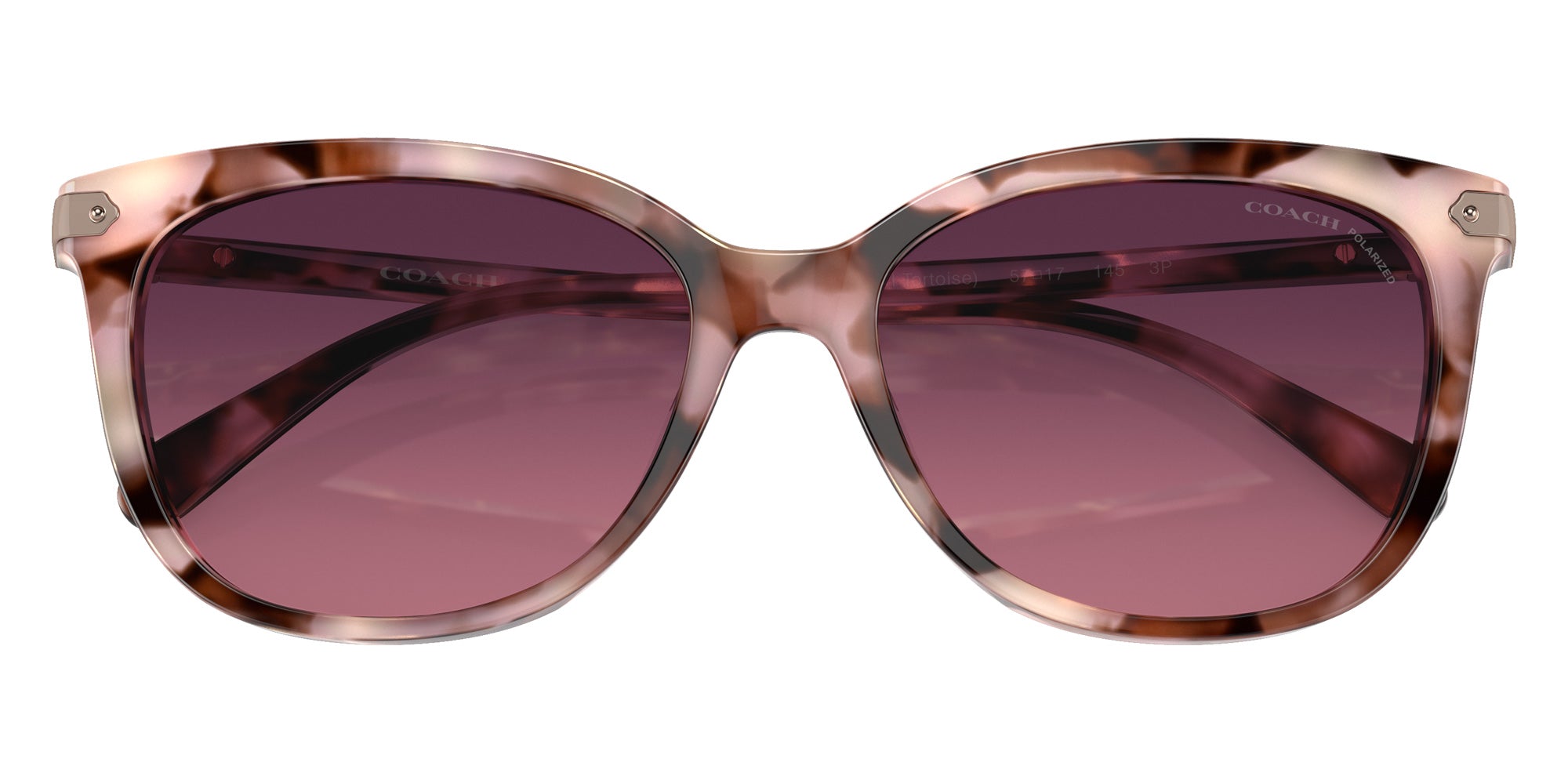 Coach HC8378U CL926 5528F4 57 - Rose Pearl Tortoise / Burgundy Gradient Polarized #id:hc8378u5528f4_s:106120