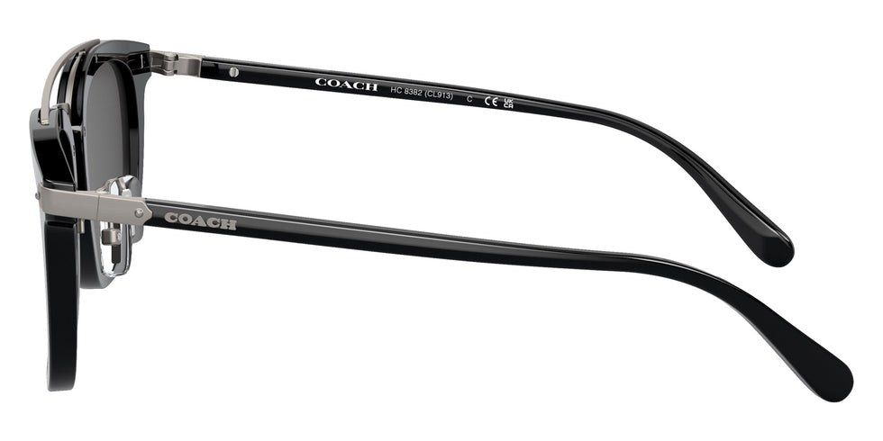 Coach HC8382 CL913 500287 53 - Black / Gray Solid #id:hc8382500287_s:100110