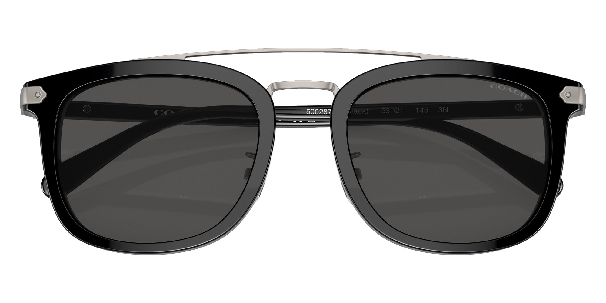 Coach HC8382 CL913 500287 53 - Black / Gray Solid #id:hc8382500287_s:100120