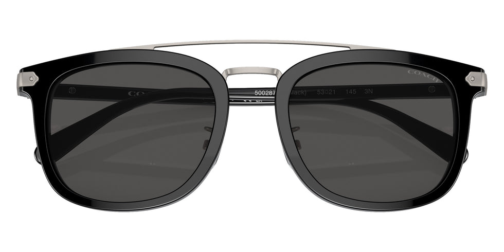 Coach HC8382 CL913 500287 53 - Black / Gray Solid #id:hc8382500287_s:100120