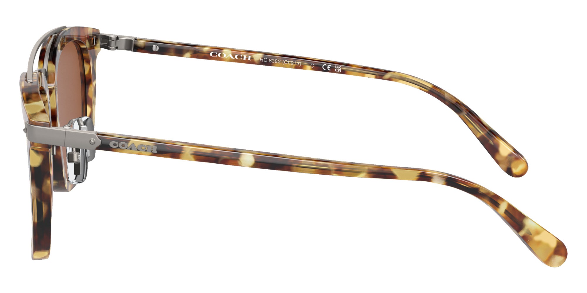Coach HC8382 CL913 504573 53 - Honey Tortoise / Brown Solid #id:hc8382504573_s:102110