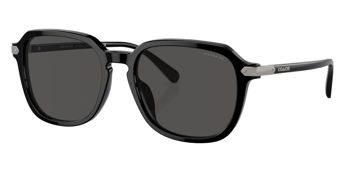 Coach HC8383U CL912 500287 55 - Black / Gray Solid #id:hc8383u500287_s:100105