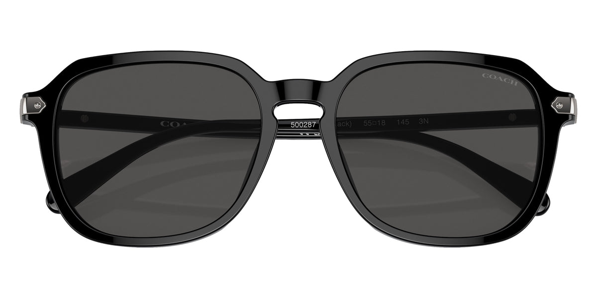 Coach HC8383U CL912 500287 55 - Black / Gray Solid #id:hc8383u500287_s:100120