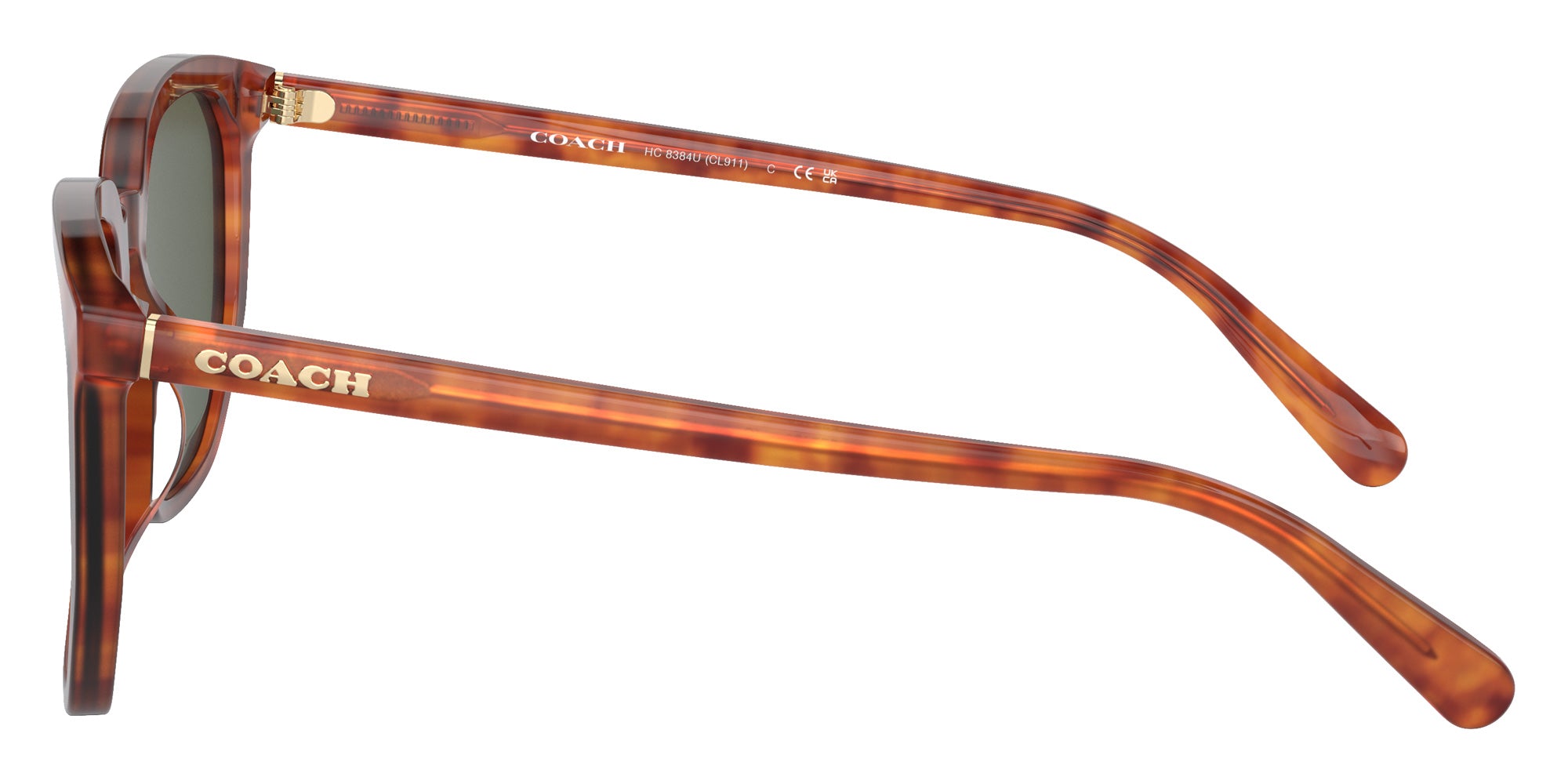 Coach HC8384U CL911 577482 55 - Caramel Tortoise / Green #id:hc8384u577482_s:102110