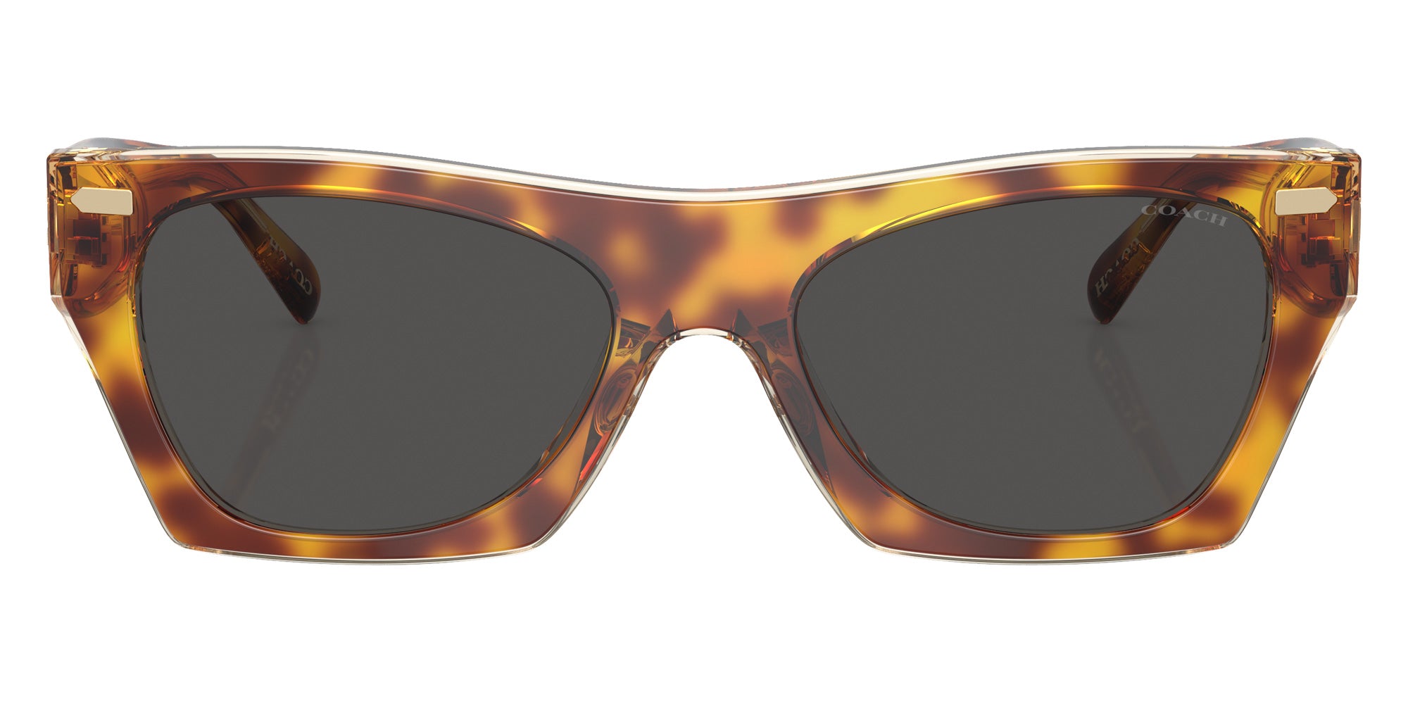 Coach HC8389U CL917 575687 52 - Dark Tortoise/Canary / Gray Solid #id:hc8389u575687_s:102100
