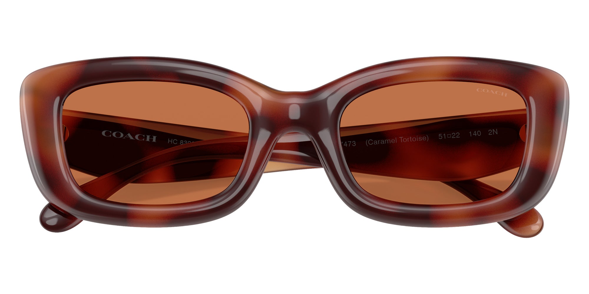 Coach HC8390U CR610 577473 51 - Caramel Tortoise / Brown Solid #id:hc8390u577473_s:102120