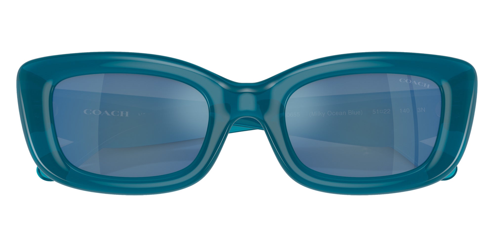 Coach HC8390U CR610 580655 51 - Milky Ocean Blue / Blue Flash Mirrored #id:hc8390u580655_s:106120