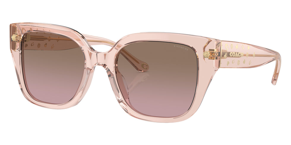 Coach HC8392U CR611 566814 53 - Transparent Dusty Rose / Brown Pink Gradient #id:hc8392u566814_s:102105