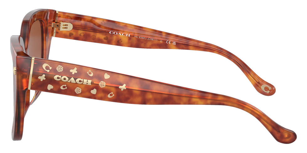 Coach HC8392U CR611 577413 53 - Caramel Tortoise / Brown Gradient #id:hc8392u577413_s:104110