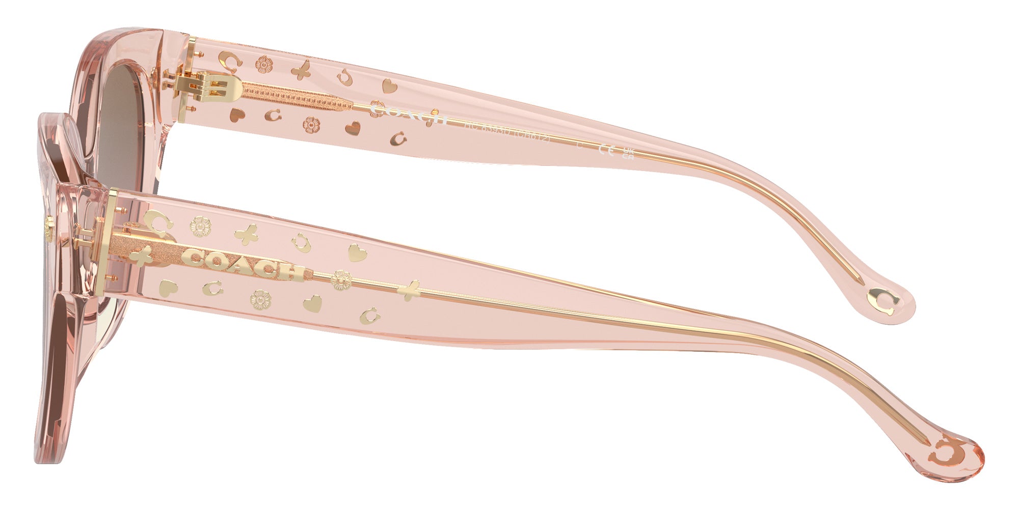 Coach HC8393U CR612 566814 53 - Transparent Dusty Rose / Brown Pink Gradient #id:hc8393u566814_s:104110