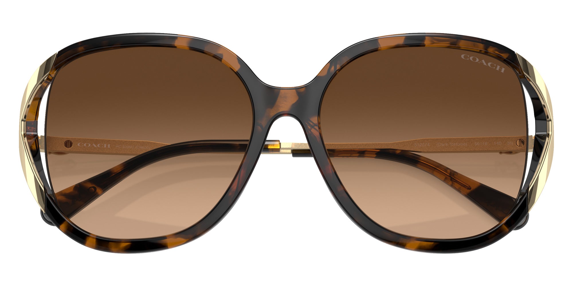 Coach HC8396U CR620 512074 56 - Dark Tortoise / Brown Gradient #id:hc8396u512074_s:102120