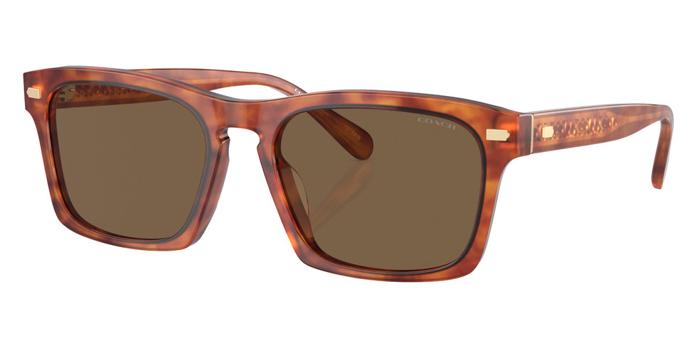 Coach HC8397U CR628 577473 57 - Caramel Tortoise / Brown Solid #id:hc8397u577473_s:100105