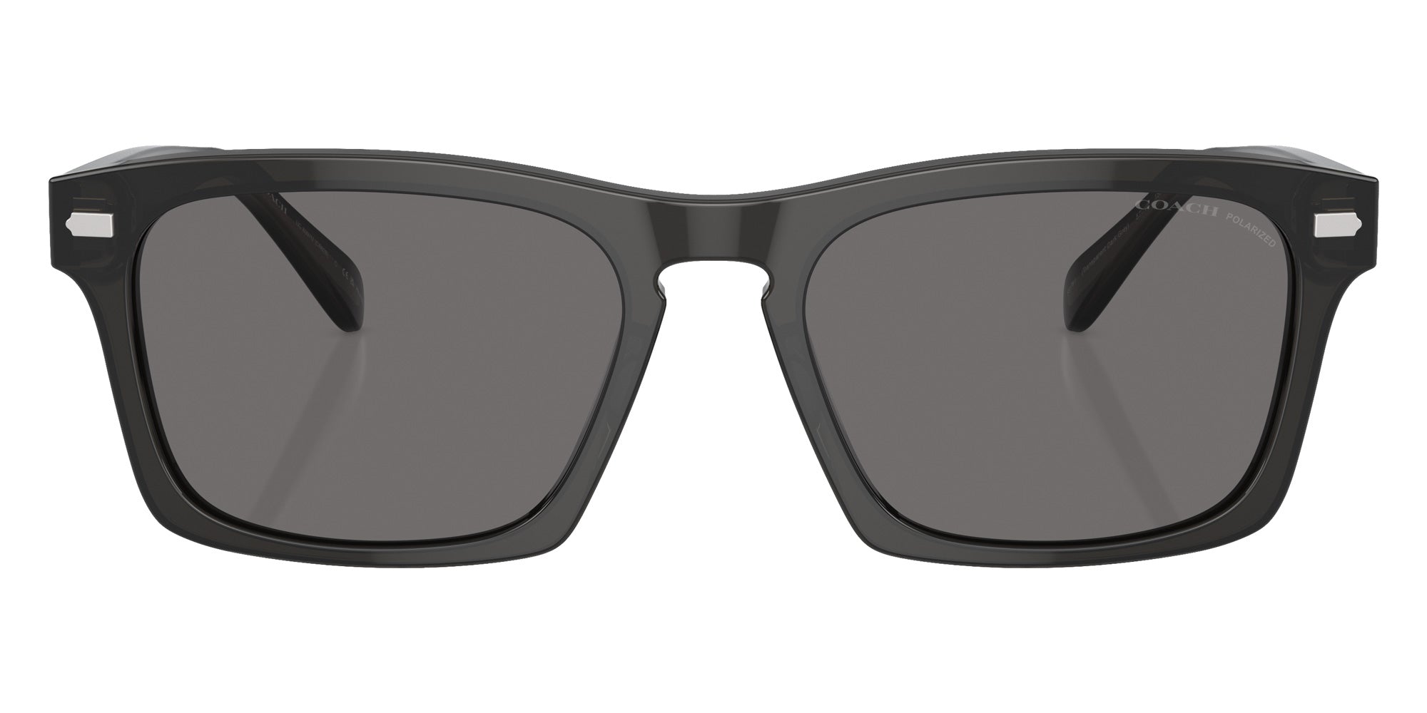 Coach HC8397U CR628 581781 57 - Transparent Dark Gray / Gray Solid Polarized #id:hc8397u581781_s:108100