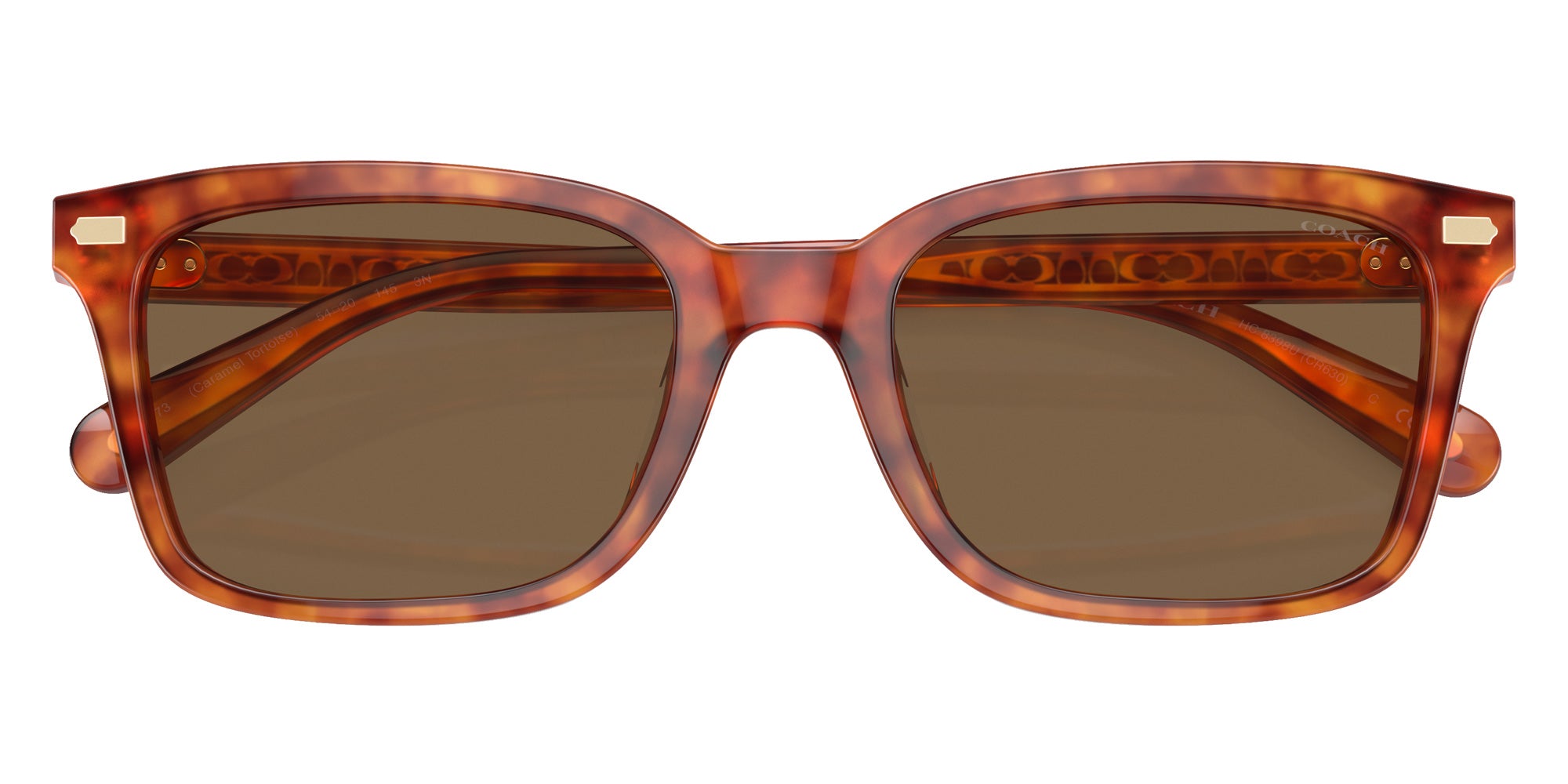 Coach HC8398U CR630 577473 54 - Caramel Tortoise / Brown Solid #id:hc8398u577473_s:100120