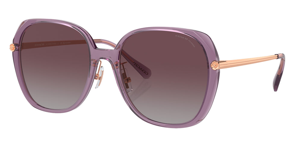 Coach HC8403D CR636 582562 59 - Transparent Purple / Gray Purple Gradient Polarized #id:hc8403d582562_s:104105