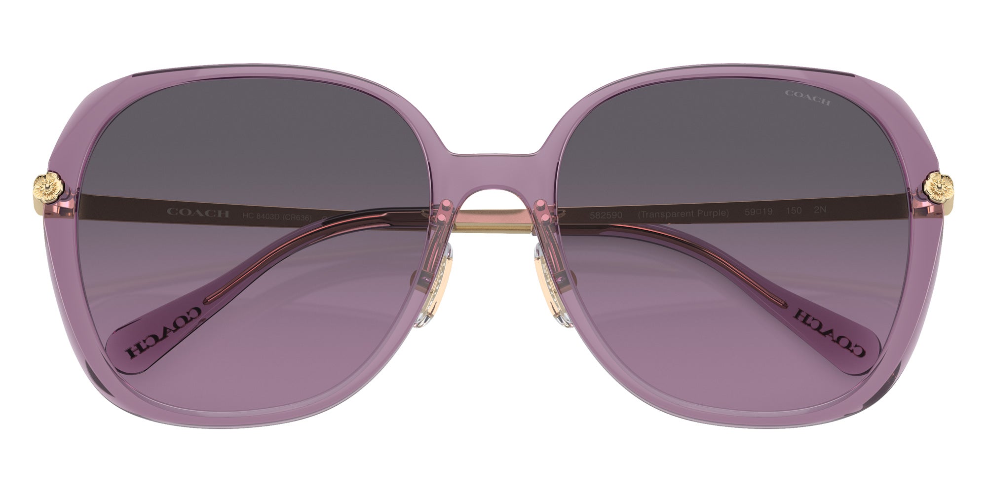 Coach HC8403D CR636 582590 59 - Transparent Purple / Gray Purple Gradient #id:hc8403d582590_s:106120