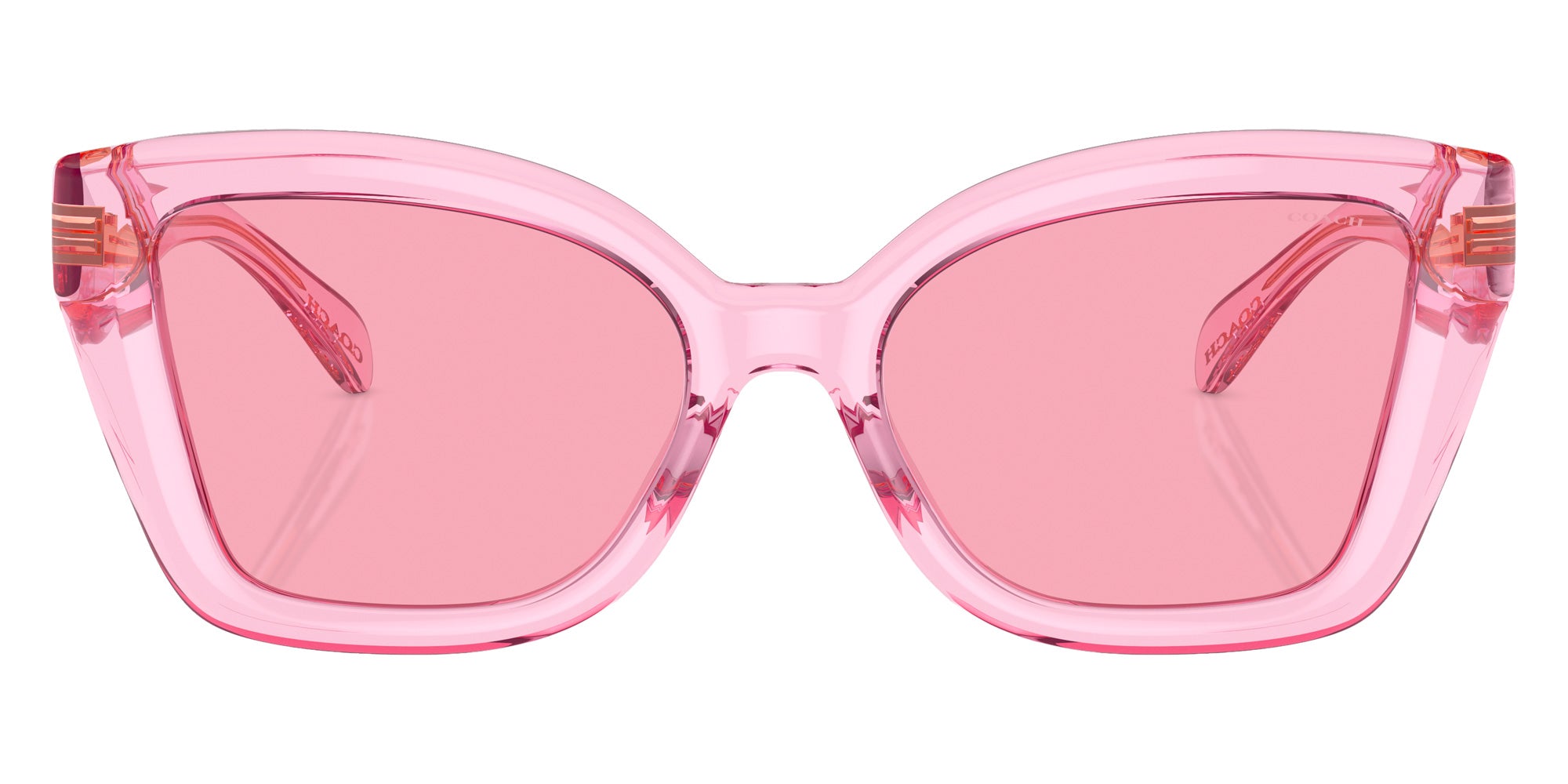 Coach HC8405U CS544 583084 54 - Transparent Bright Pink / Pink Solid #id:hc8405u583084_s:100100
