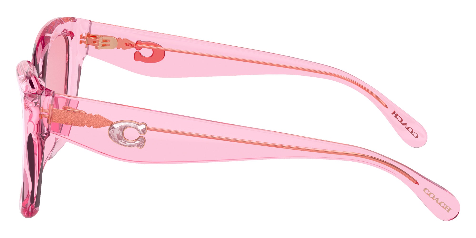 Coach HC8405U CS544 583084 54 - Transparent Bright Pink / Pink Solid #id:hc8405u583084_s:100110