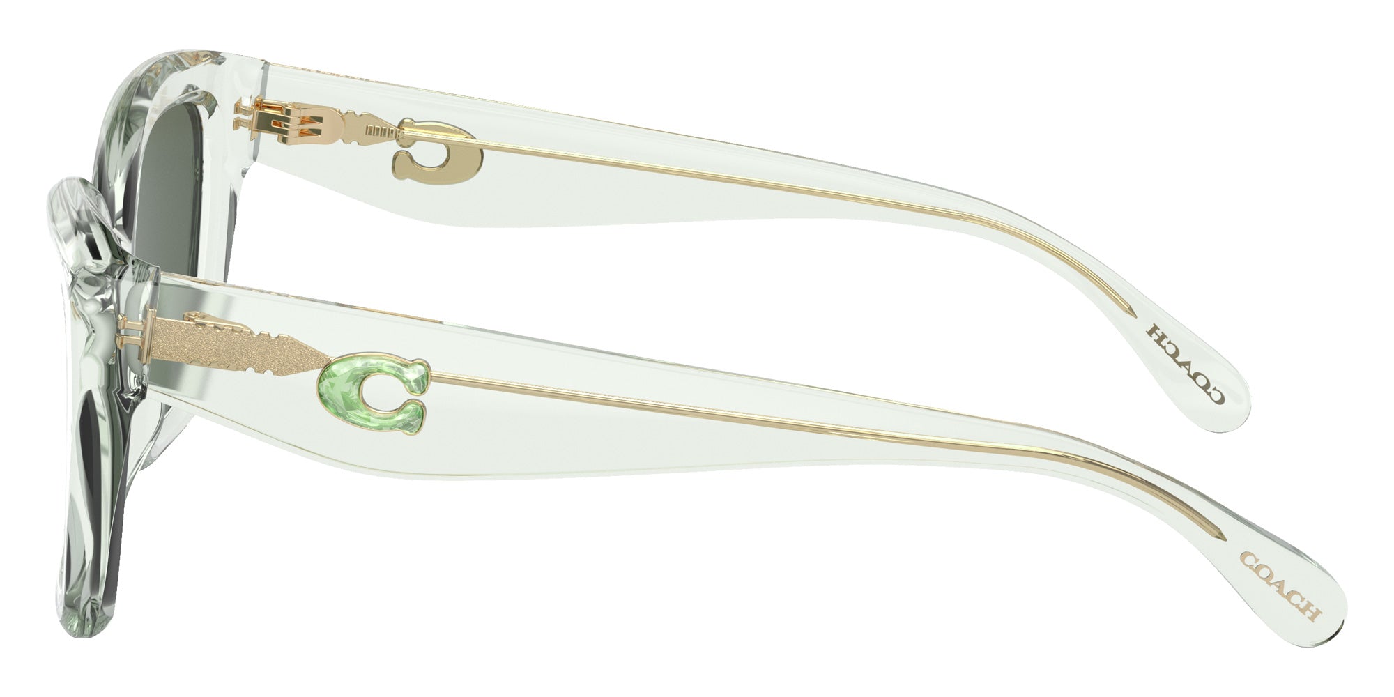Coach HC8405U CS544 583271 54 - Transparent Pistachio Green / Green Solid #id:hc8405u583271_s:104110
