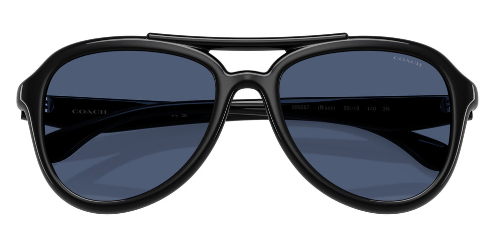 Coach HC8406U CW183 500287 55 - Black / Blue Solid #id:hc8406u500287_s:100120