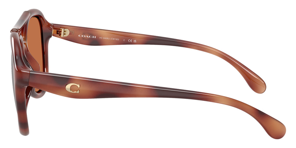 Coach HC8406U CW183 577473 55 - Caramel Tortoise / Brown Solid #id:hc8406u577473_s:102110